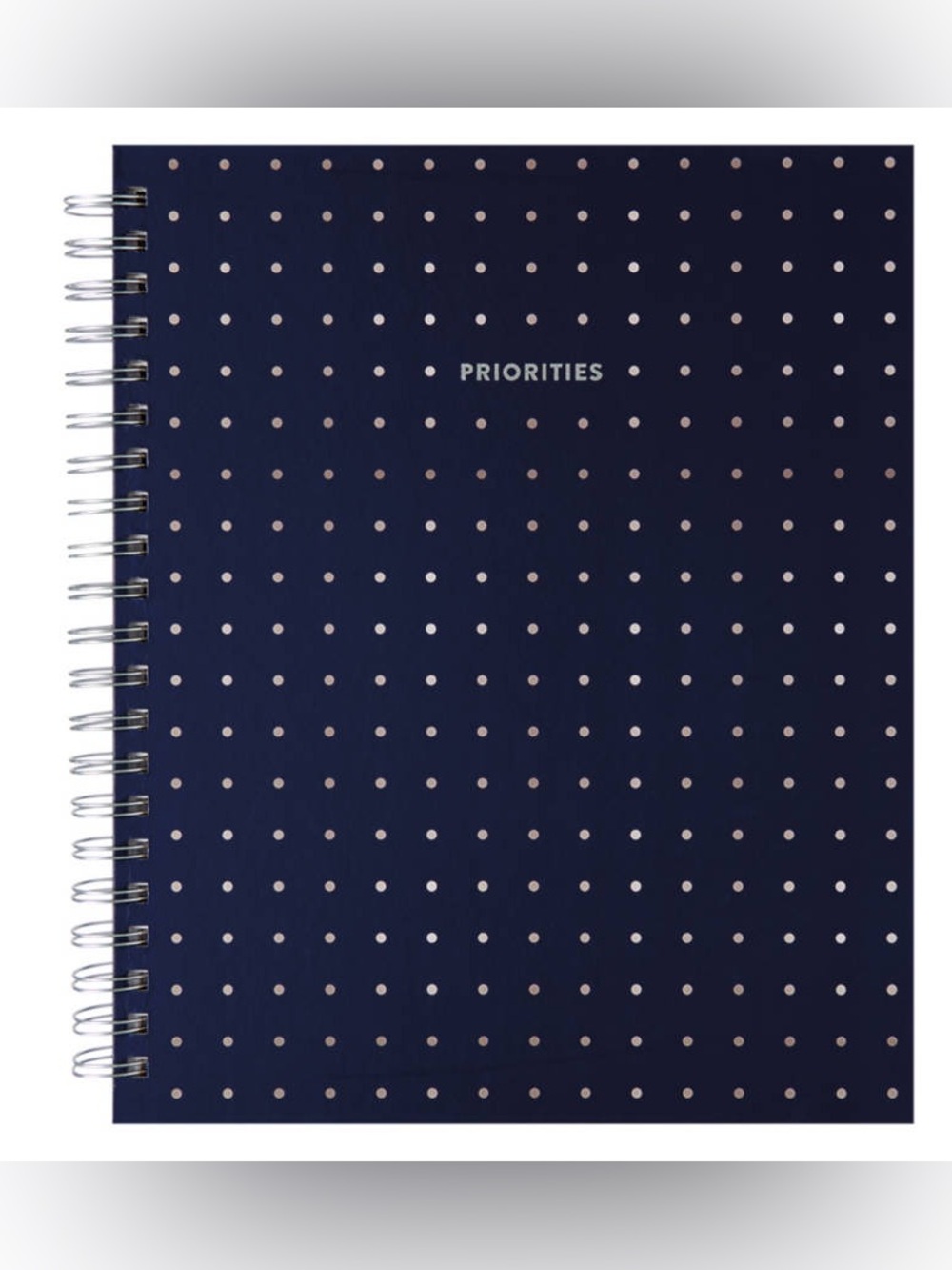 Pembrook Personal Priorities Spiral Planner Notebook - Navy